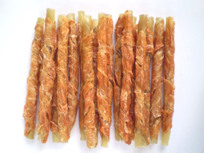 RD-097 Chicken Fillet Rolled Rawhide Chew Stick 45pcs.