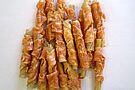 Chicken Fillet Rolled Rawhide Chew Soft Stick for Small Breed 84pcs.